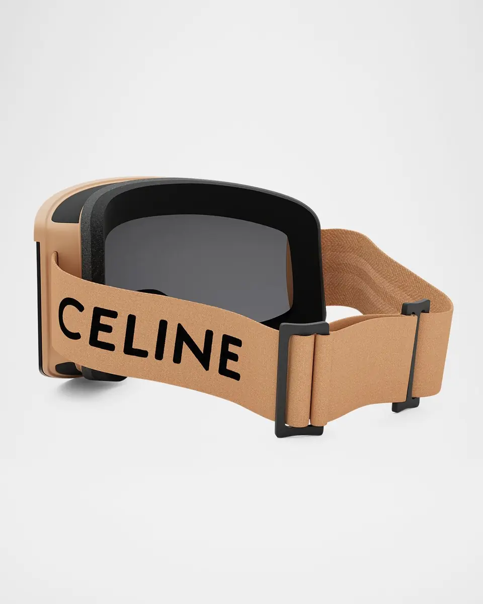 Celine Monochrome Logo-Print Ski Goggles | Thumbnail 2 Celine Monochrome Logo-Print Ski Goggles | Thumbnail 2