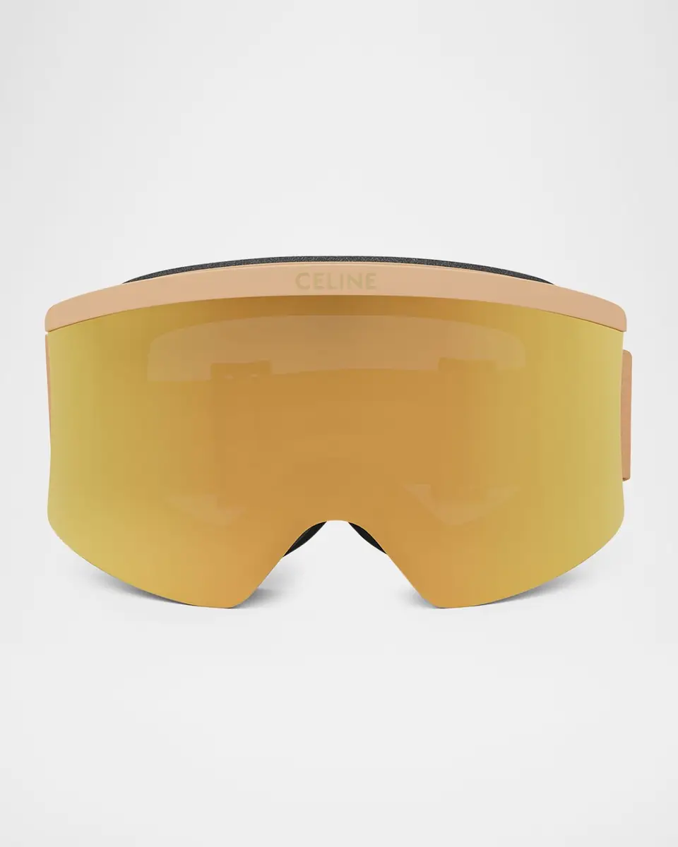 Celine Monochrome Logo-Print Ski Goggles | Thumbnail 3 Celine Monochrome Logo-Print Ski Goggles | Thumbnail 3