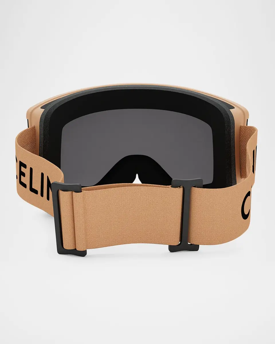 Celine Monochrome Logo-Print Ski Goggles | Thumbnail 5 Celine Monochrome Logo-Print Ski Goggles | Thumbnail 5