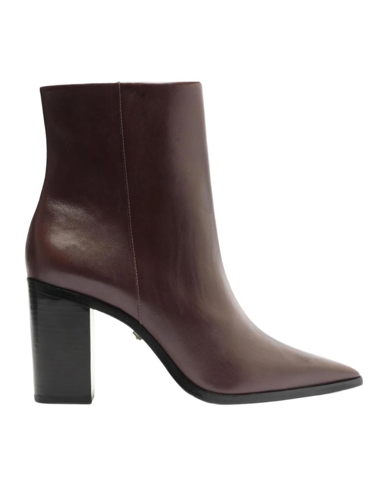 Mikki Leather Block-Heel Booties Mikki Leather Block-Heel Booties