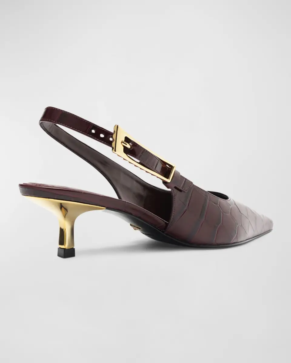 Schutz Ciara Croco Slingback Pumps | Thumbnail 2 Schutz Ciara Croco Slingback Pumps | Thumbnail 2