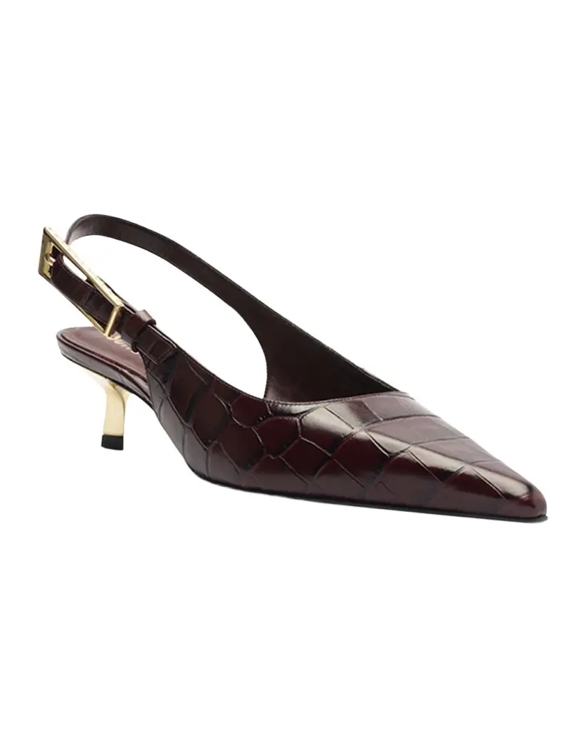 Ciara Croco Slingback Pumps