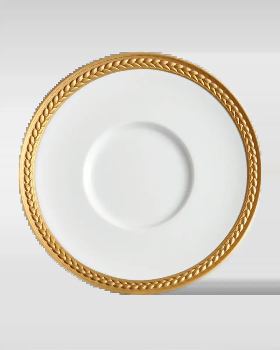 L'Objet Soie Tressee 24K Gold-Plated Saucer | Thumbnail 2