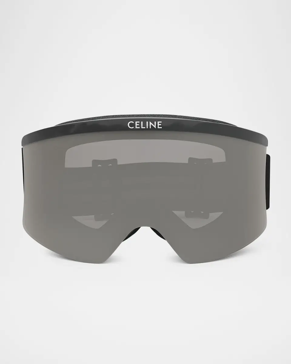 Celine Monochrome Logo-Print Ski Goggles | Thumbnail 2 Celine Monochrome Logo-Print Ski Goggles | Thumbnail 2