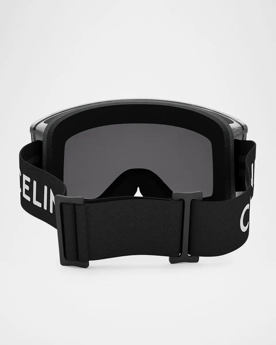 Celine Monochrome Logo-Print Ski Goggles | Thumbnail 4 Celine Monochrome Logo-Print Ski Goggles | Thumbnail 4