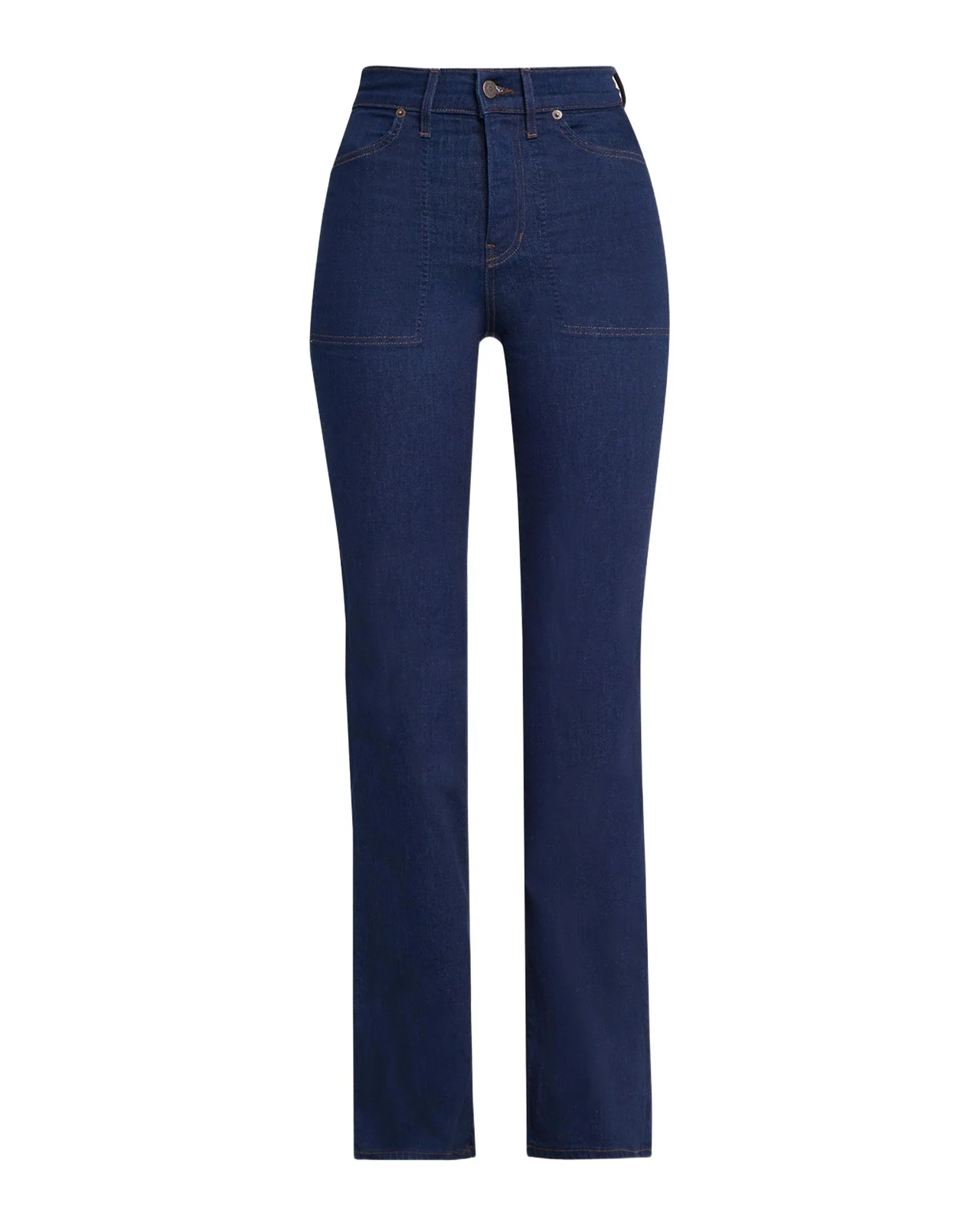 Crosbie Straight-Leg Jeans with Patch Pockets Crosbie Straight-Leg Jeans with Patch Pockets