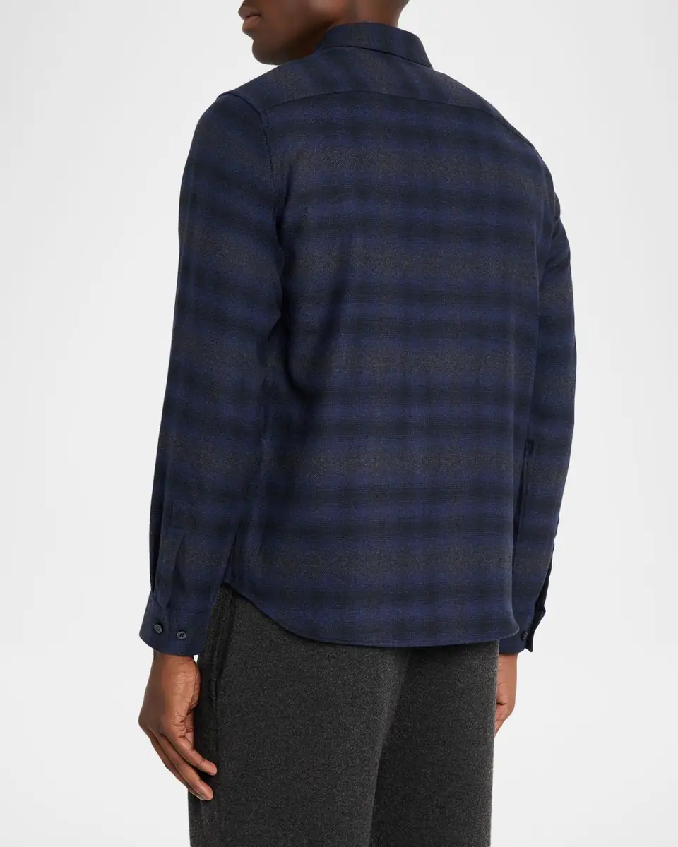 Theory Men's Irving Soft Plaid Sport Shirt | Thumbnail 2 Theory Men's Irving Soft Plaid Sport Shirt | Thumbnail 2