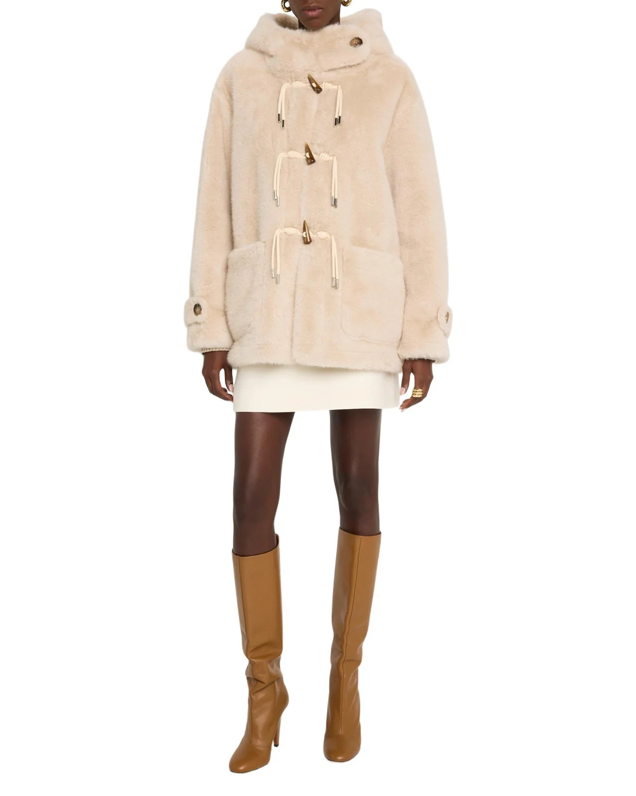 Rosie Hooded Faux Fur Coat Rosie Hooded Faux Fur Coat