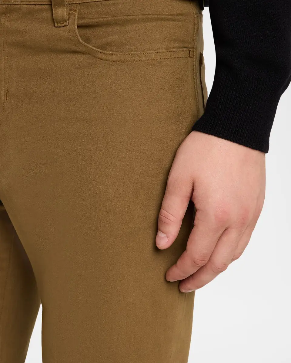Vince Men's Dylan Peached Cotton 5-Pocket Pants | Thumbnail 4
