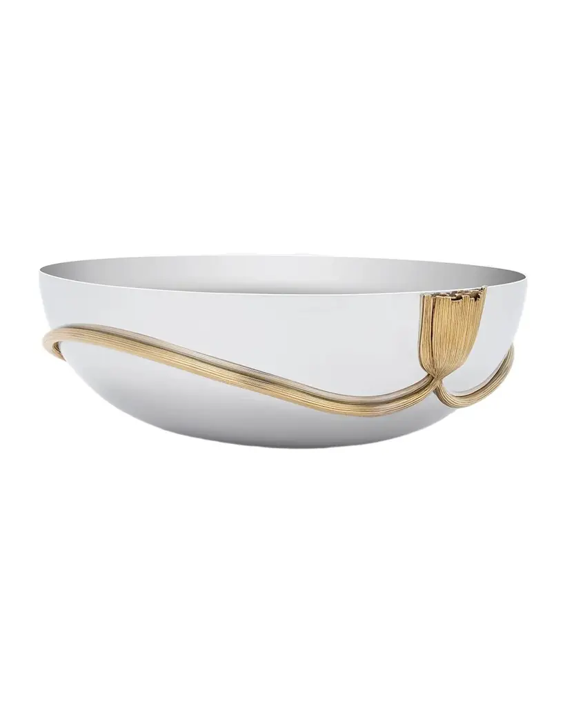 L'Objet Deco Leaves Bowl, 14" Wide
