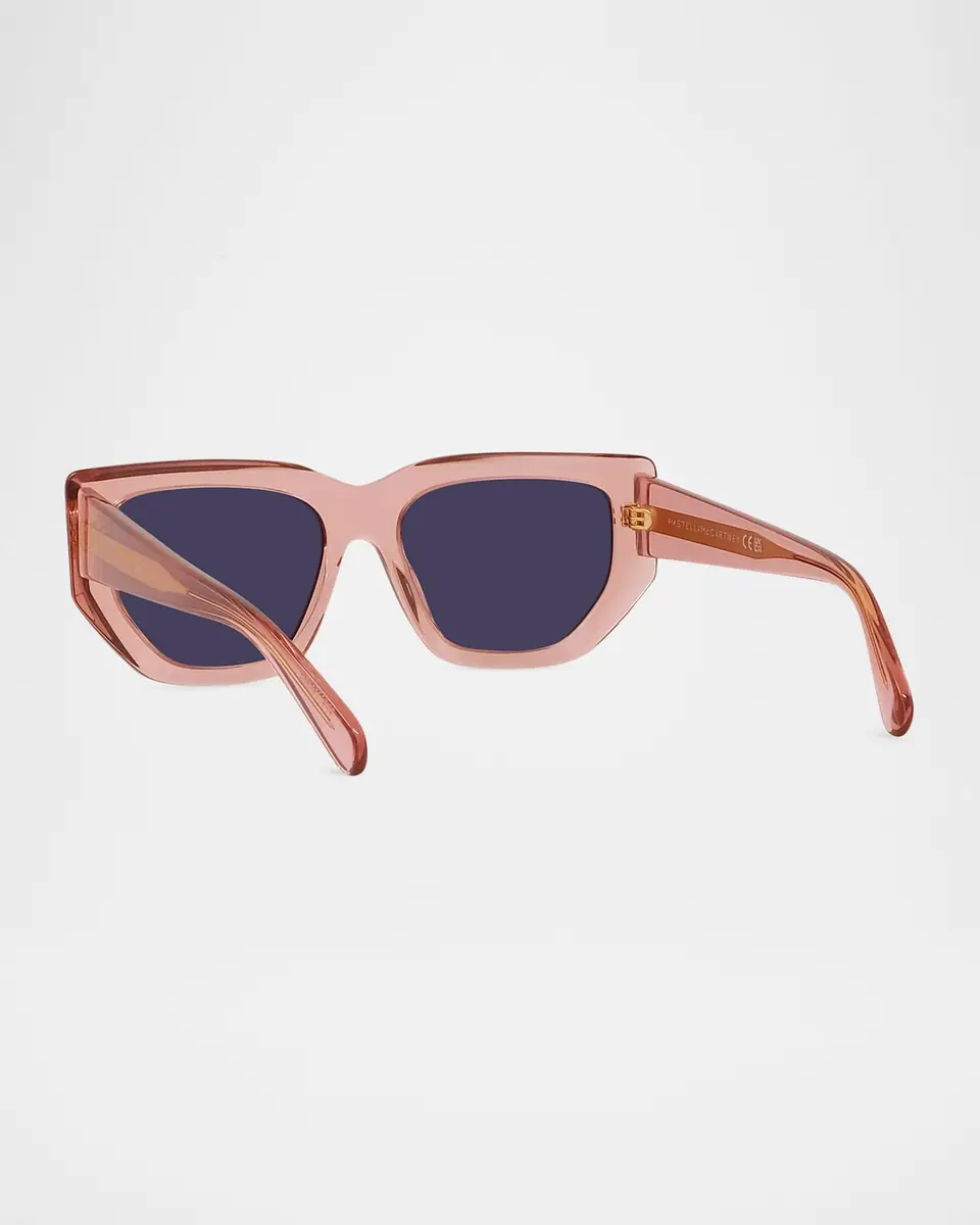 Stella McCartney Logo Plastic Cat-Eye Sunglasses | Thumbnail 2