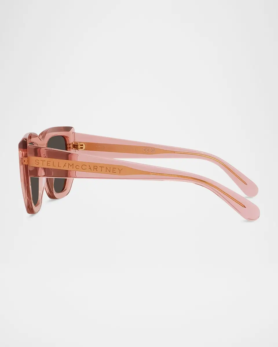 Stella McCartney Logo Plastic Cat-Eye Sunglasses | Thumbnail 4