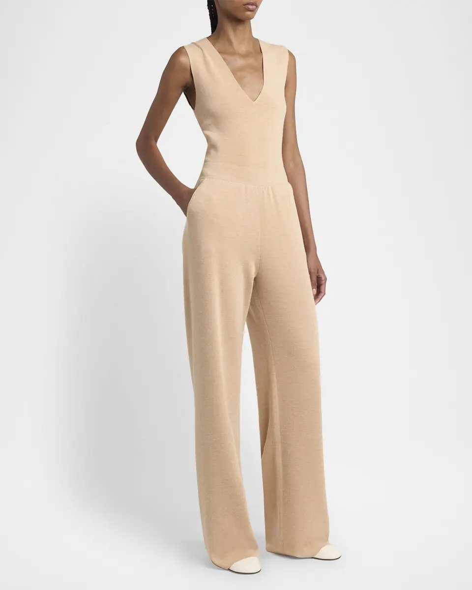 Loro Piana Cocooning Delicate Cashmere-Silk Trousers | Thumbnail 2