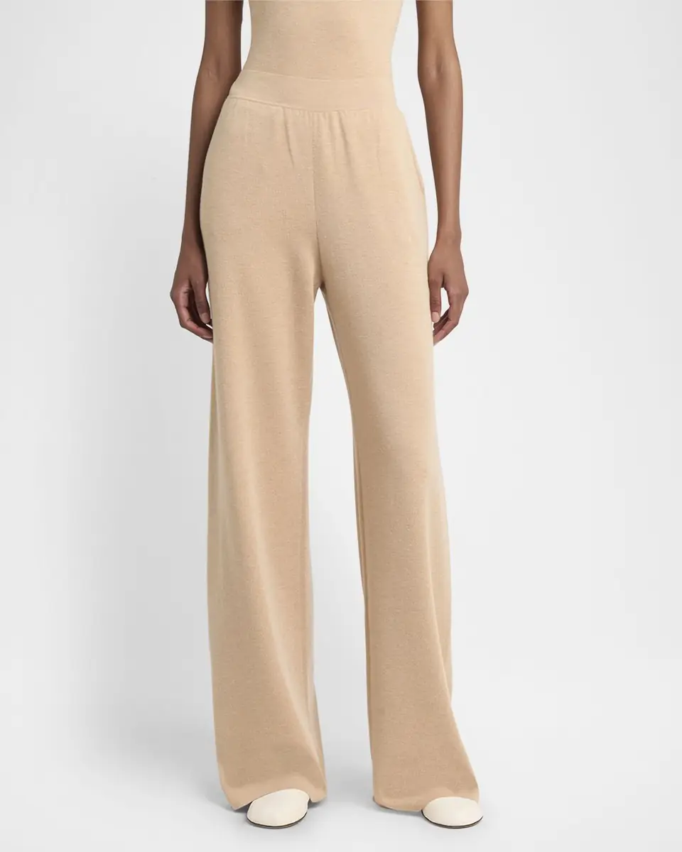 Loro Piana Cocooning Delicate Cashmere-Silk Trousers | Thumbnail 4