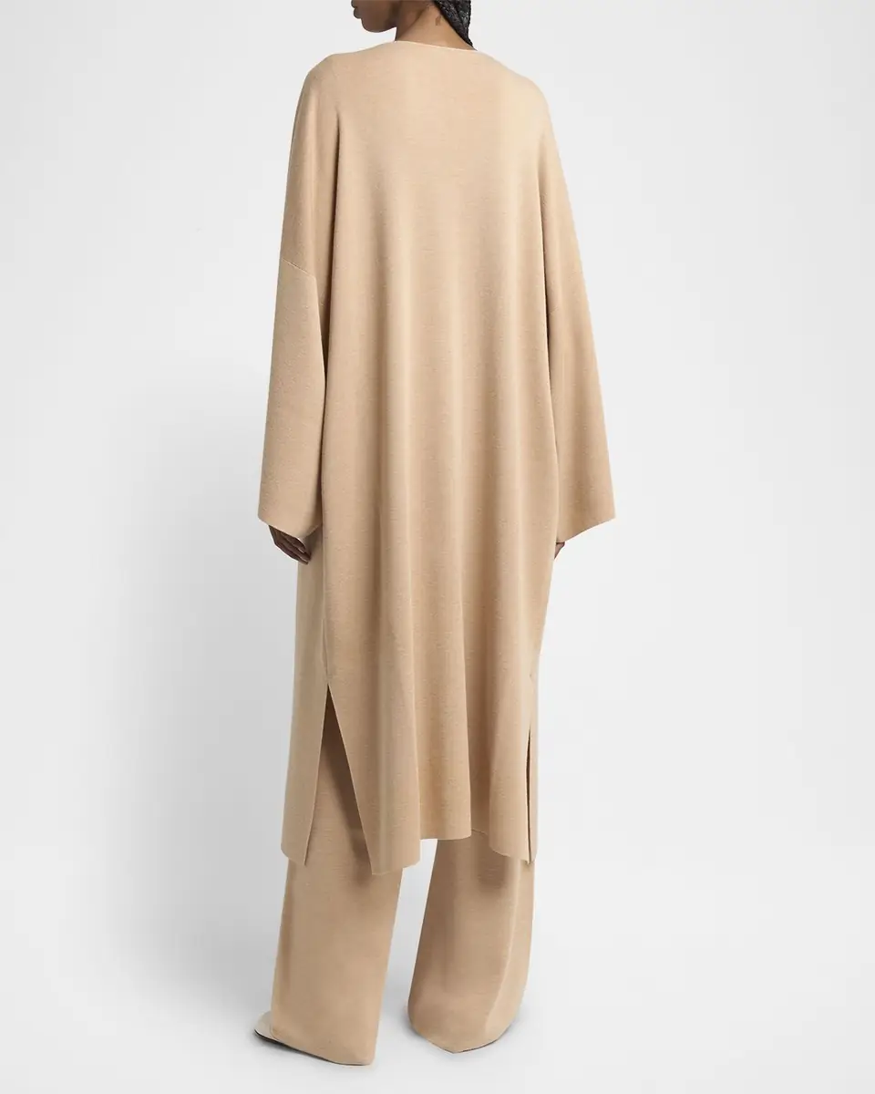 Loro Piana Cocooning Delicate Cashmere-Silk Cardigan | Thumbnail 4