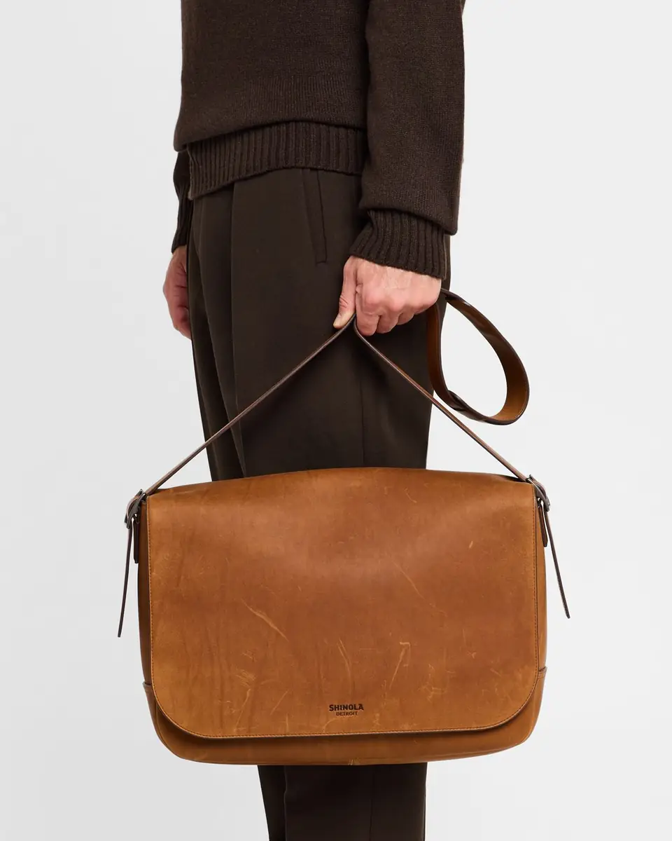 Shinola Men's Runwell Leather Messenger Bag | Thumbnail 6