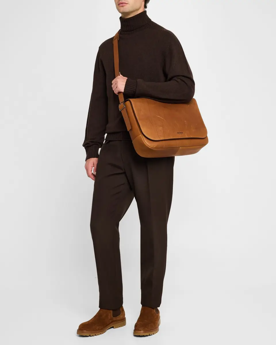 Shinola Men's Runwell Leather Messenger Bag | Thumbnail 9