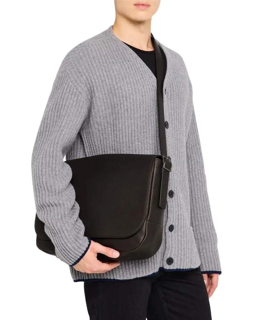 Shinola Men's Runwell Leather Messenger Bag | Image 1 Shinola Men's Runwell Leather Messenger Bag | Image 1