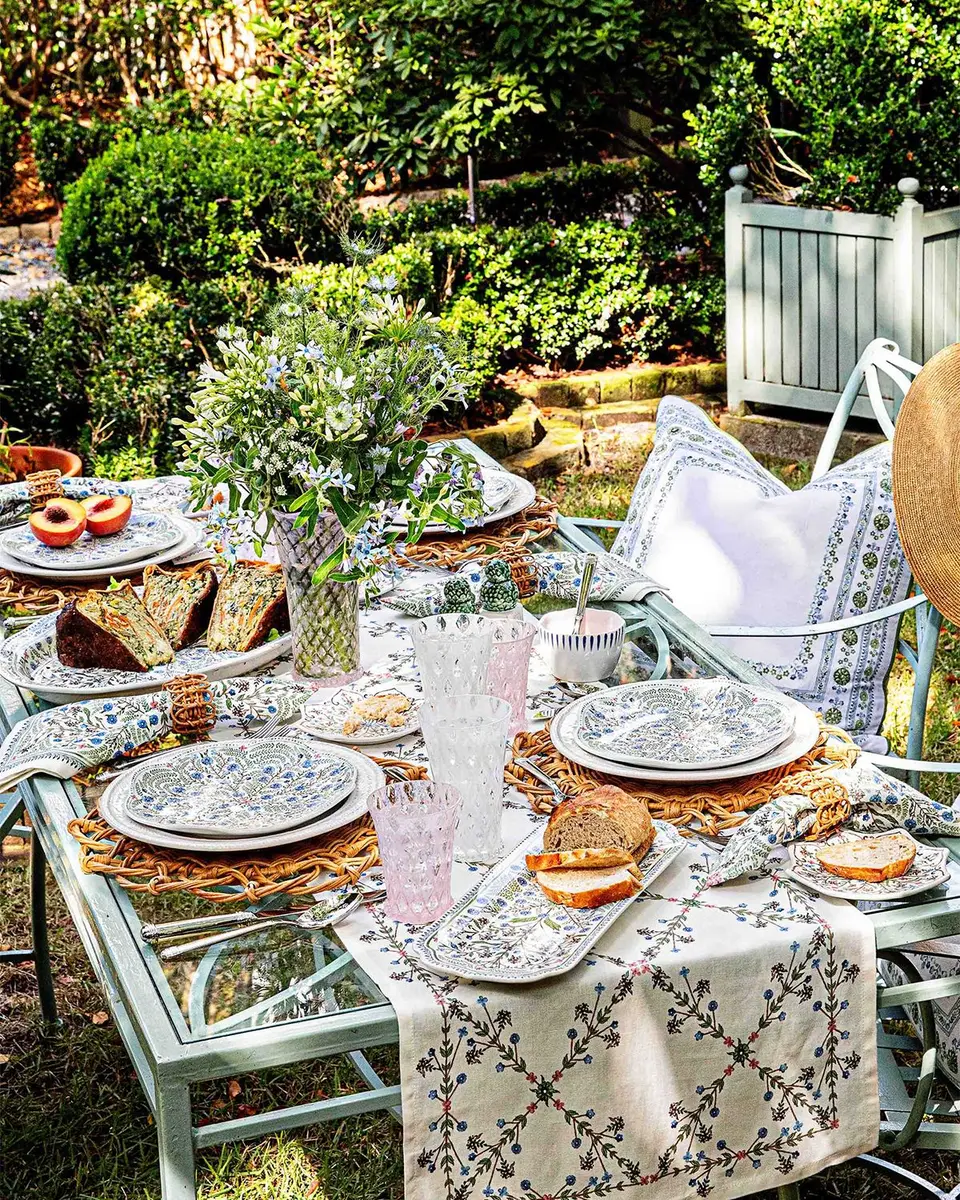 Juliska Villa Seville Table Runner, 18" x 90" | Thumbnail 3 Juliska Villa Seville Table Runner, 18" x 90" | Thumbnail 3