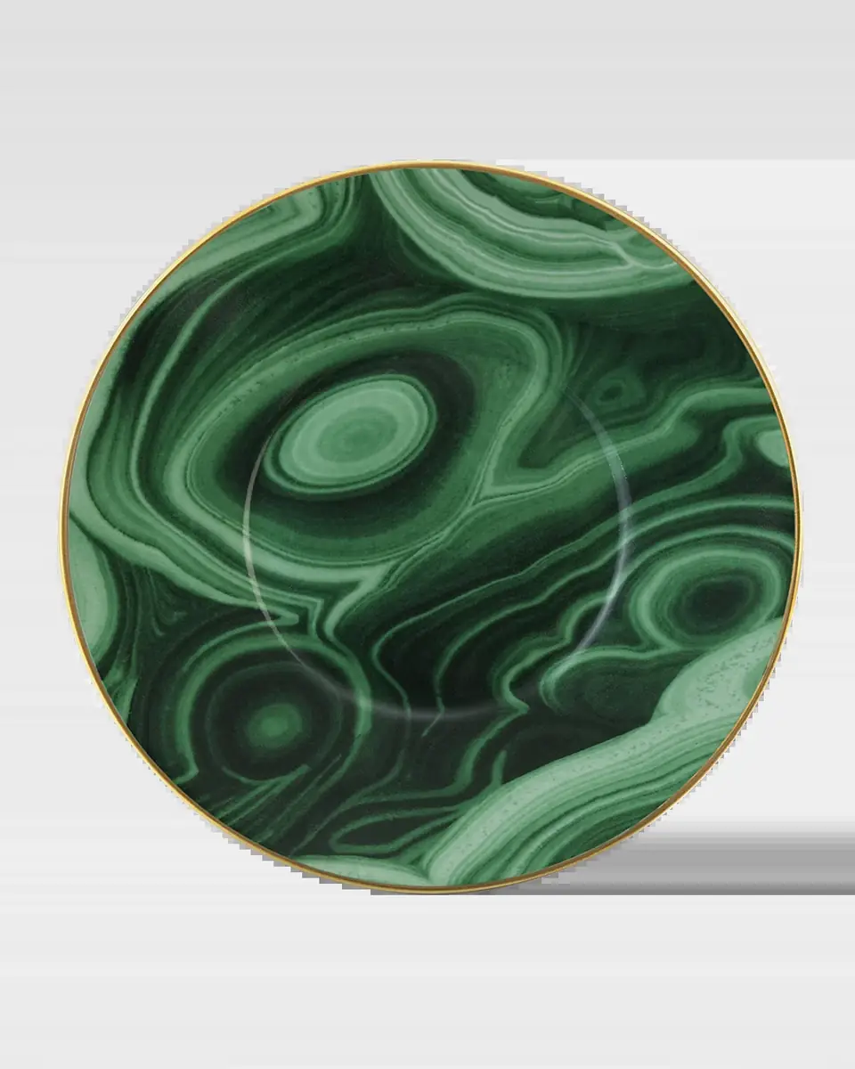 L'Objet Malachite Tea Saucer | Thumbnail 2 L'Objet Malachite Tea Saucer | Thumbnail 2