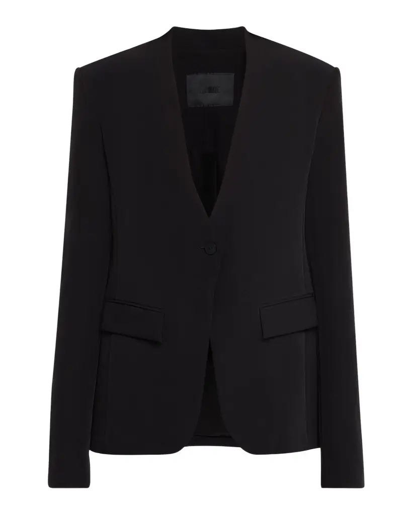LAPOINTE Matte Crepe Single-Breasted Blazer | Image 1 LAPOINTE Matte Crepe Single-Breasted Blazer | Image 1