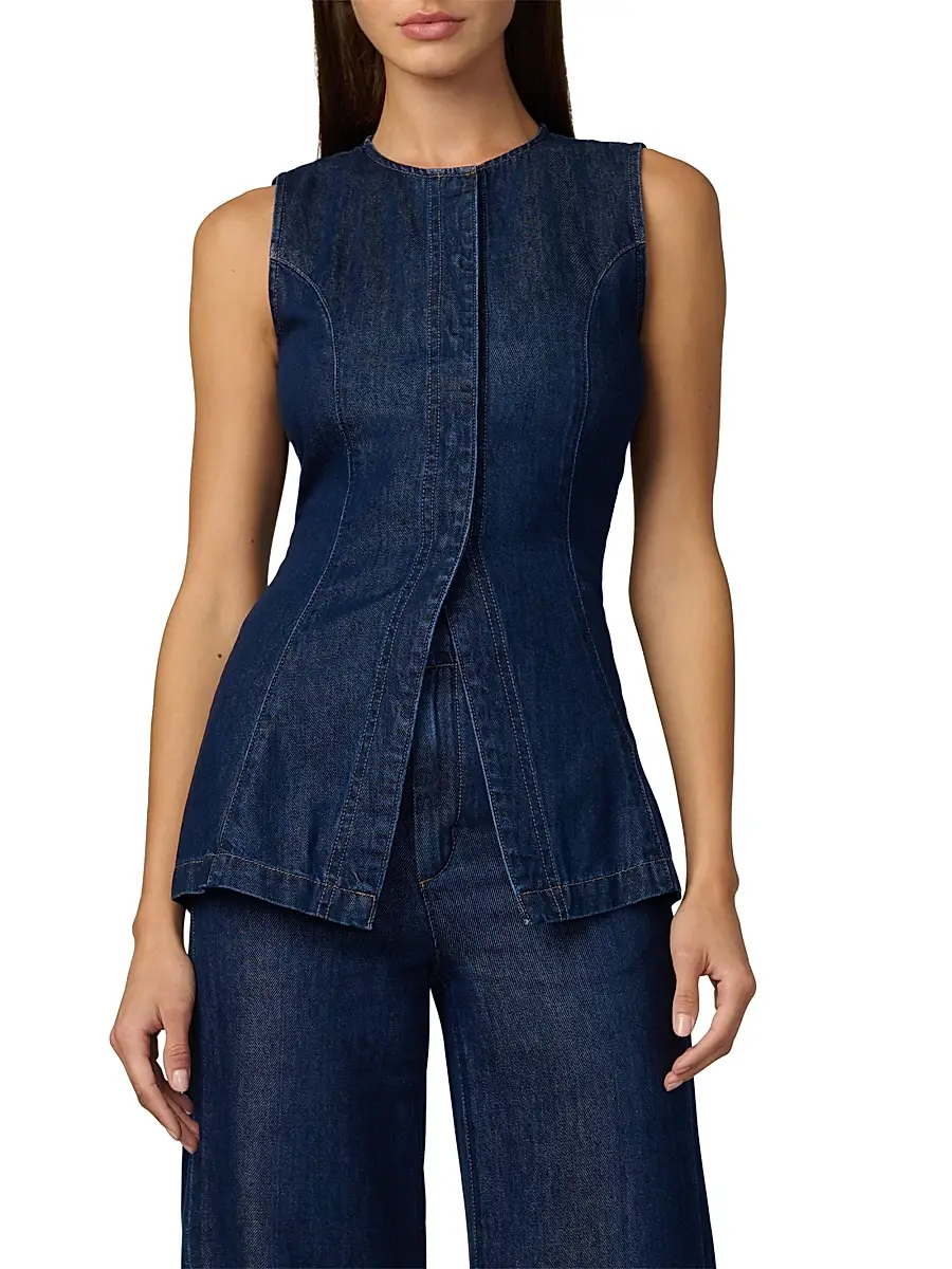 Joe's Jeans Women's The Seamed Denim Tunic | Thumbnail 3 Joe's Jeans Women's The Seamed Denim Tunic | Thumbnail 3