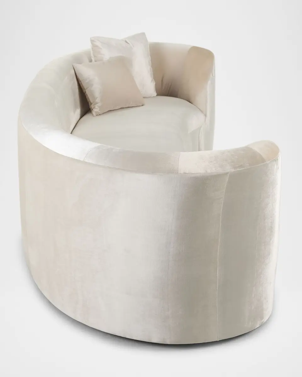 Haute House Bubble Velvet Curved Sofa, 117.5" | Thumbnail 4 Haute House Bubble Velvet Curved Sofa, 117.5" | Thumbnail 4