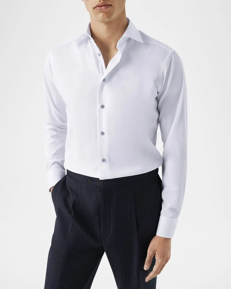 Eton Men's Slim Fit Twill Dress Shirt | Thumbnail 2 Eton Men's Slim Fit Twill Dress Shirt | Thumbnail 2