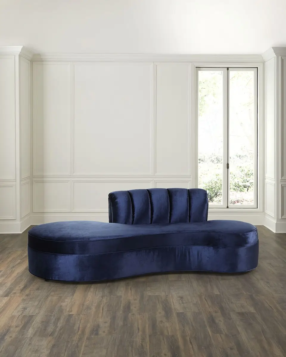 Haute House Layla Petite Velvet Sofa, 90" | Thumbnail 2