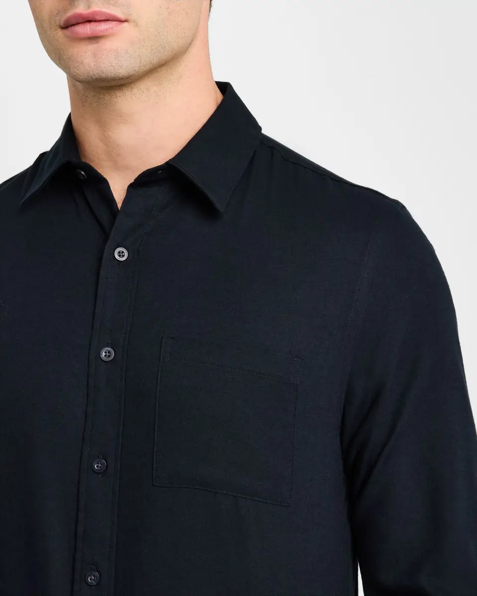 Vince Men's Cotton and Wool Twill Sport Shirt | Thumbnail 5 Vince Men's Cotton and Wool Twill Sport Shirt | Thumbnail 5
