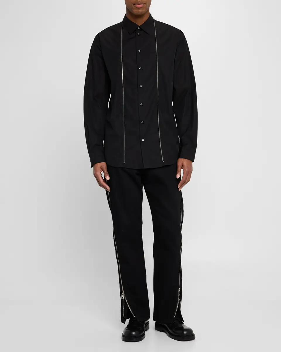 Dsquared2 Men's Zip-Trim Sport Shirt | Thumbnail 2