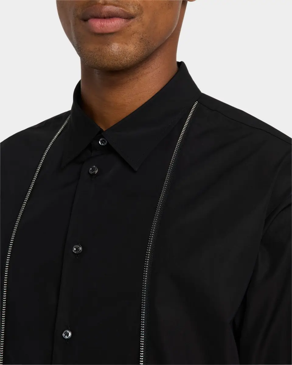 Dsquared2 Men's Zip-Trim Sport Shirt | Thumbnail 5