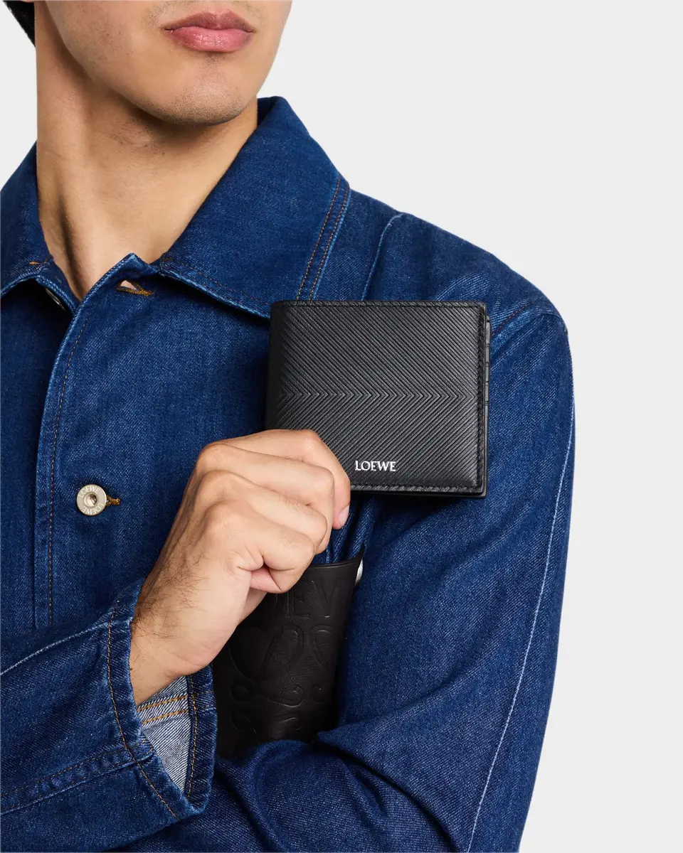 Loewe Men's Embossed Leather Bifold Wallet | Thumbnail 4 Loewe Men's Embossed Leather Bifold Wallet | Thumbnail 4