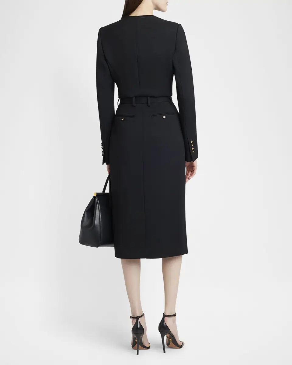 Dolce & Gabbana Lana Single-Breasted Crop Jacket | Thumbnail 3 Dolce & Gabbana Lana Single-Breasted Crop Jacket | Thumbnail 3