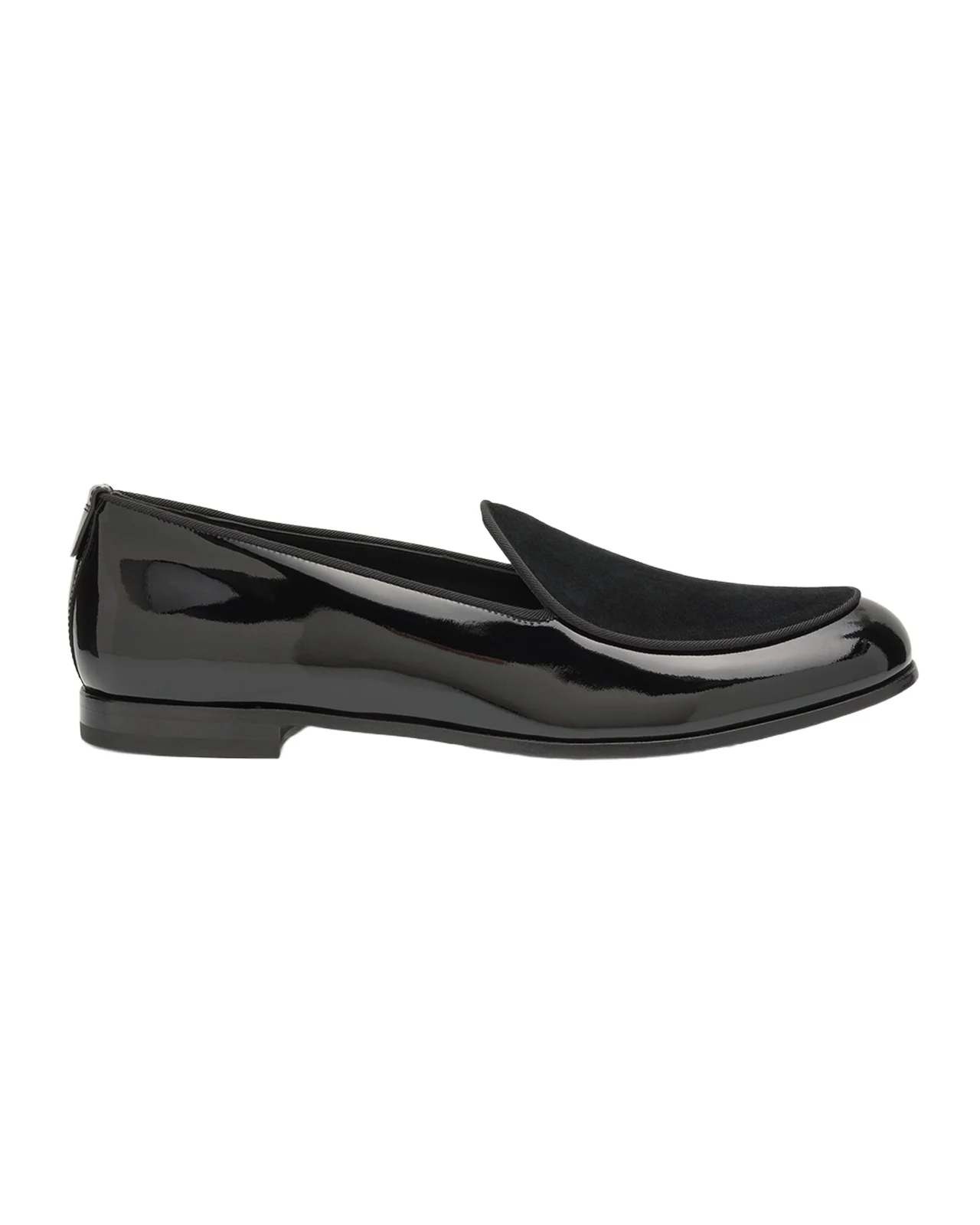 Giorgio Armani Men's Leather and Velvet Loafers
