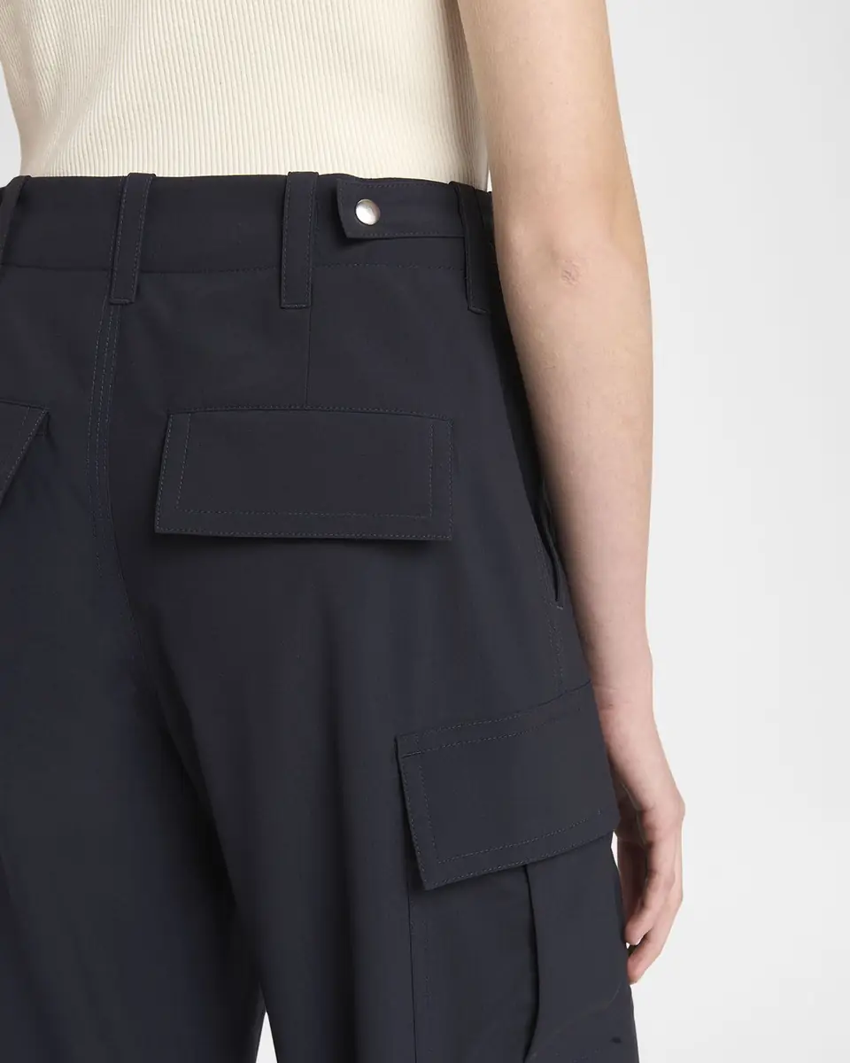 Bottega Veneta Cargo Fine Wool Wide Leg Trousers | Thumbnail 5 Bottega Veneta Cargo Fine Wool Wide Leg Trousers | Thumbnail 5
