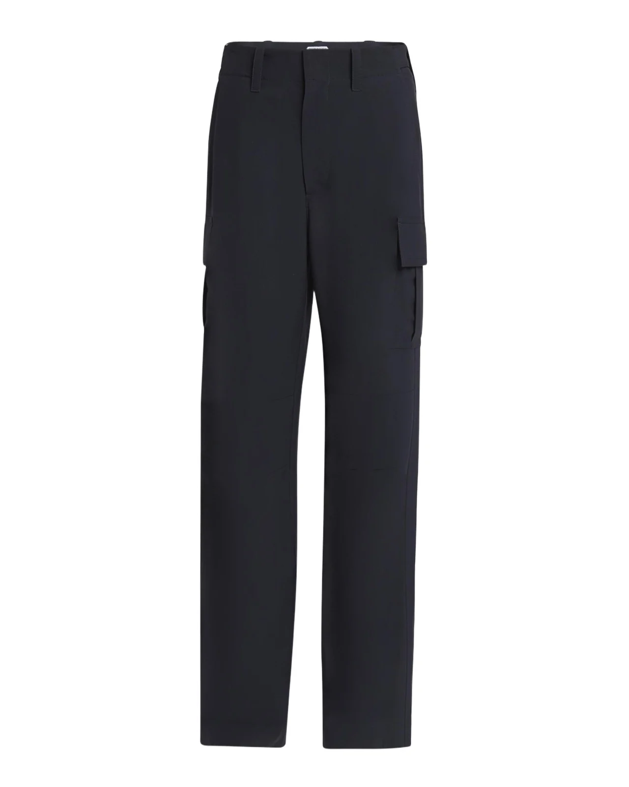 Cargo Fine Wool Wide Leg Trousers