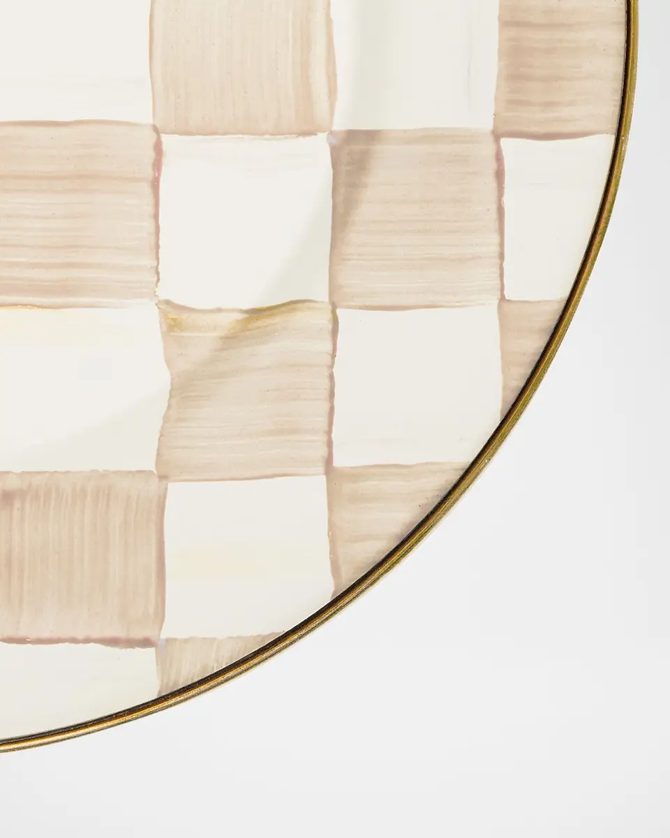 MacKenzie-Childs Mocha Check Dinner Plate | Thumbnail 2 MacKenzie-Childs Mocha Check Dinner Plate | Thumbnail 2