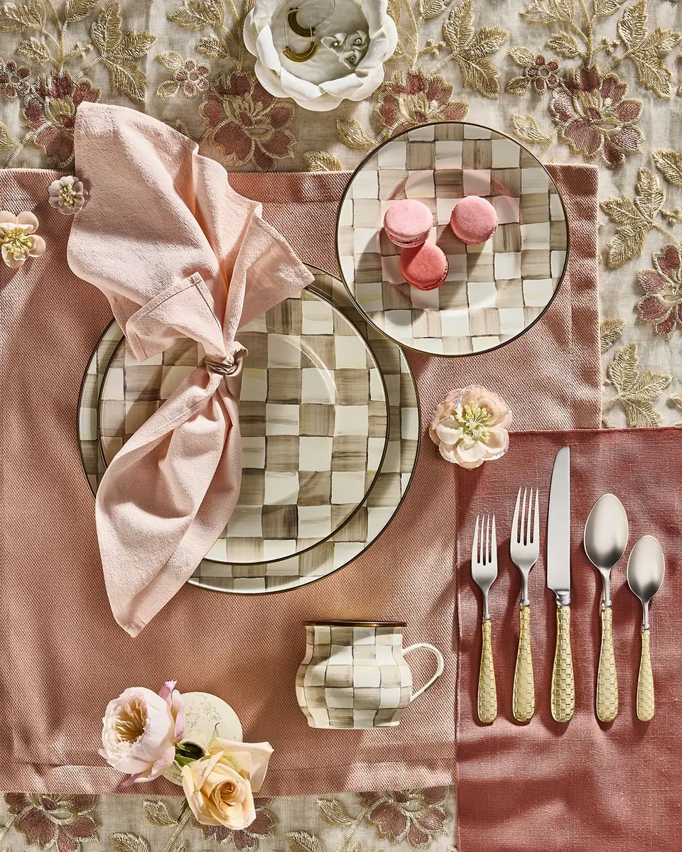 MacKenzie-Childs Mocha Check Dinner Plate | Thumbnail 8 MacKenzie-Childs Mocha Check Dinner Plate | Thumbnail 8