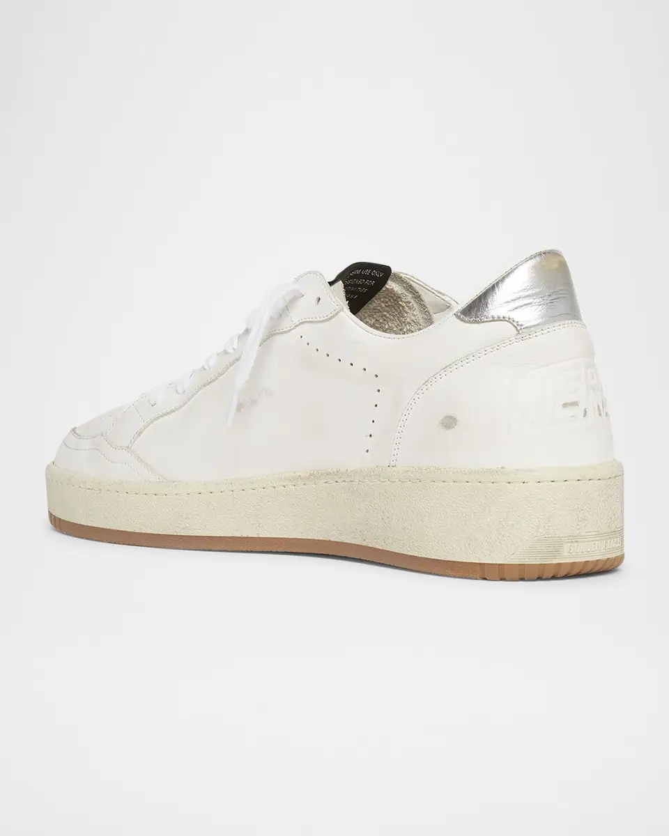 Golden Goose Men's Ball Star 2 Leather Low-Top Sneakers | Thumbnail 4