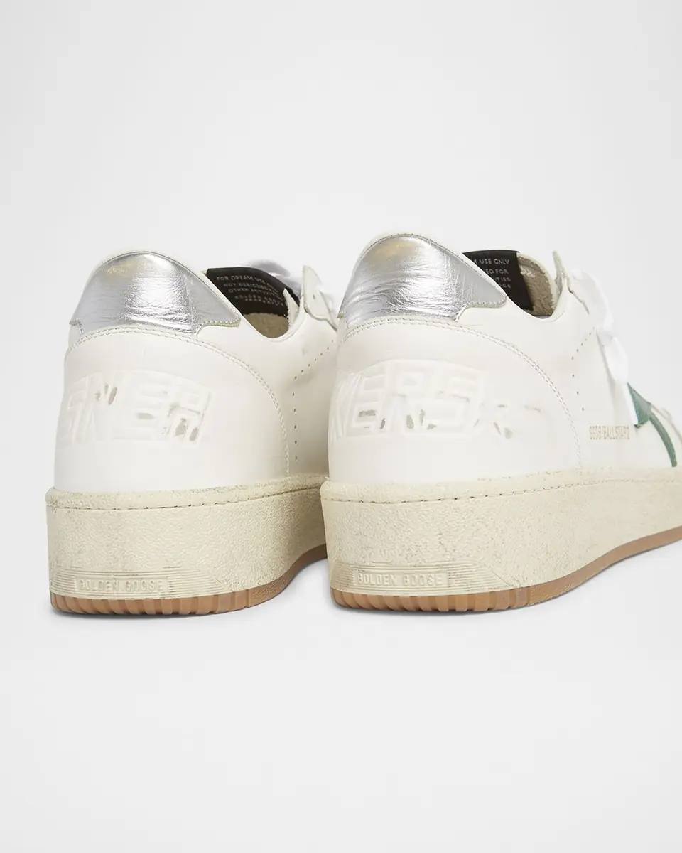Golden Goose Men's Ball Star 2 Leather Low-Top Sneakers | Thumbnail 5