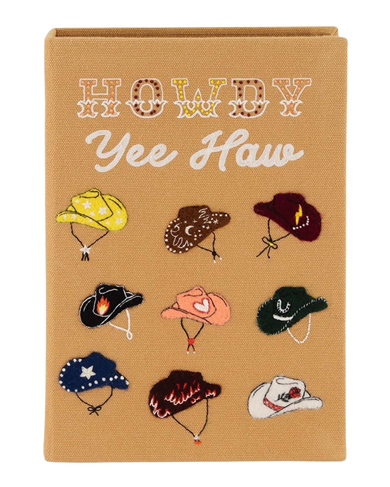 Olympia Le-Tan Howdy Cowgirl Hats Book Clutch Bag | Thumbnail 1 Olympia Le-Tan Howdy Cowgirl Hats Book Clutch Bag | Thumbnail 1