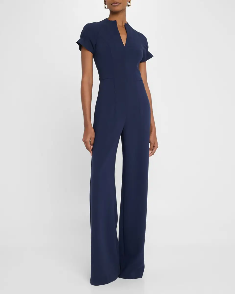 Black Halo Patel Seamed Straight-Leg Jumpsuit | Thumbnail 3