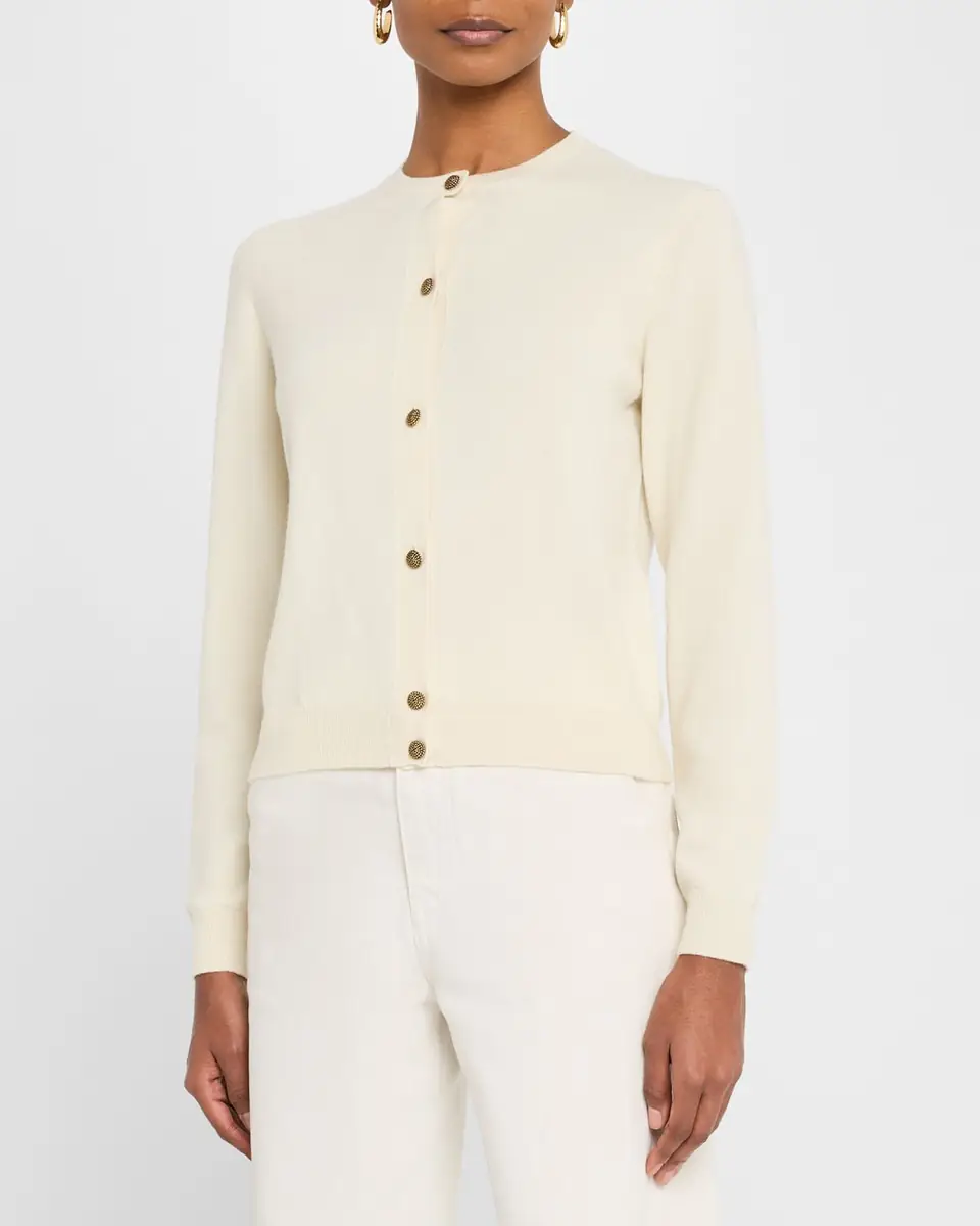 Loro Piana Classic Baby Cash GG 12 Cardigan Sweater | Thumbnail 4