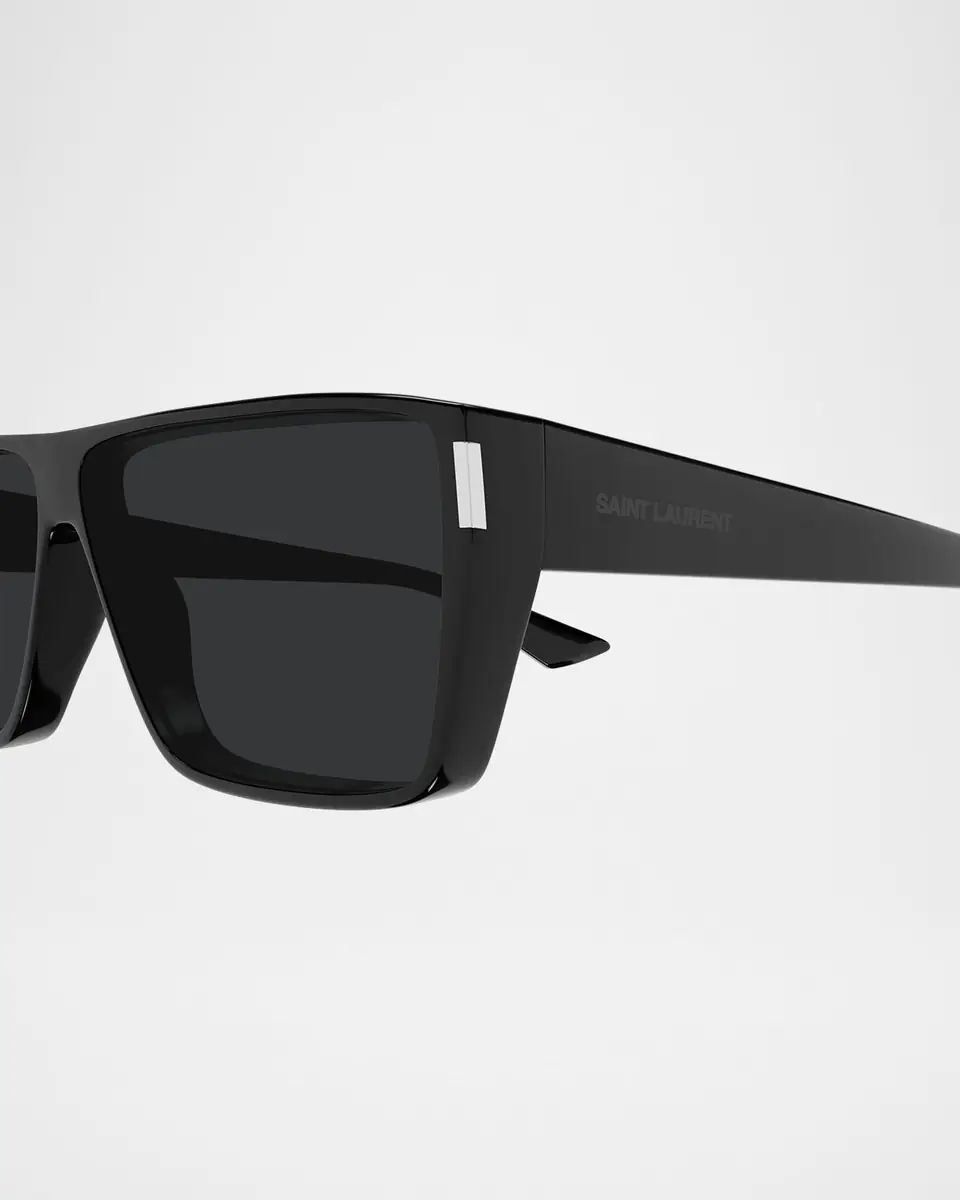 Saint Laurent Men's SL 757M Acetate Rectangle Sunglasses | Thumbnail 2 Saint Laurent Men's SL 757M Acetate Rectangle Sunglasses | Thumbnail 2