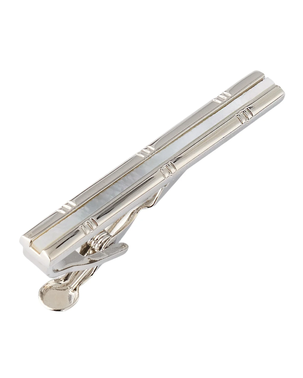 Men's Mother Of Pearl Inlay Tie Bar