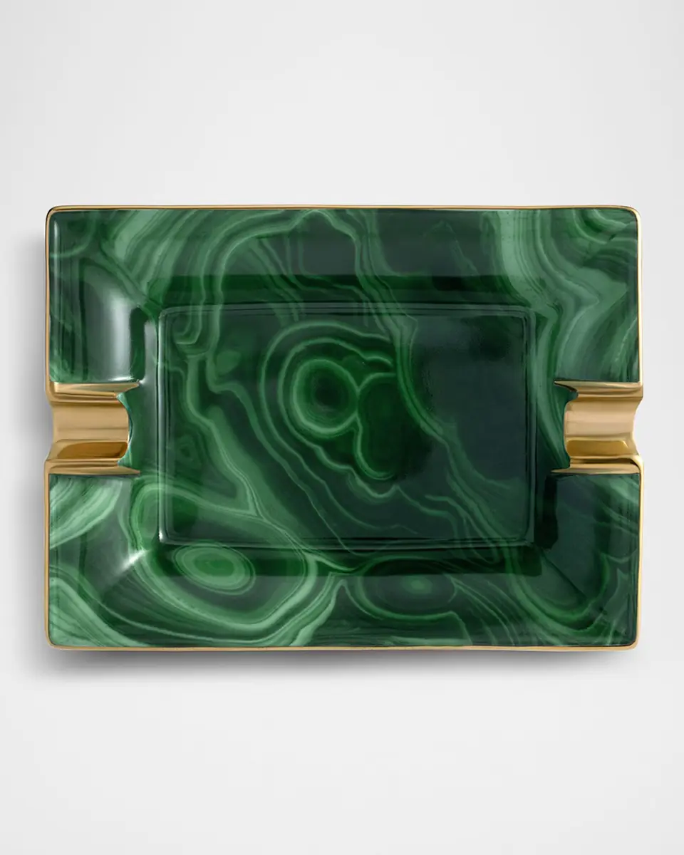 L'Objet Malachite Ashtray | Thumbnail 2 L'Objet Malachite Ashtray | Thumbnail 2