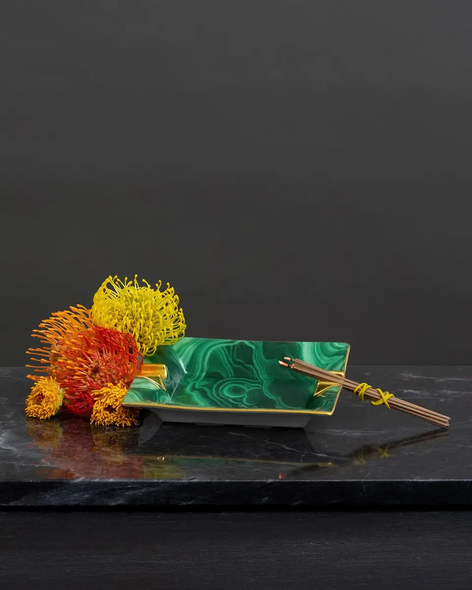L'Objet Malachite Ashtray | Thumbnail 3 L'Objet Malachite Ashtray | Thumbnail 3