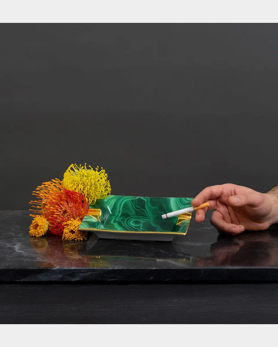 L'Objet Malachite Ashtray | Thumbnail 4 L'Objet Malachite Ashtray | Thumbnail 4