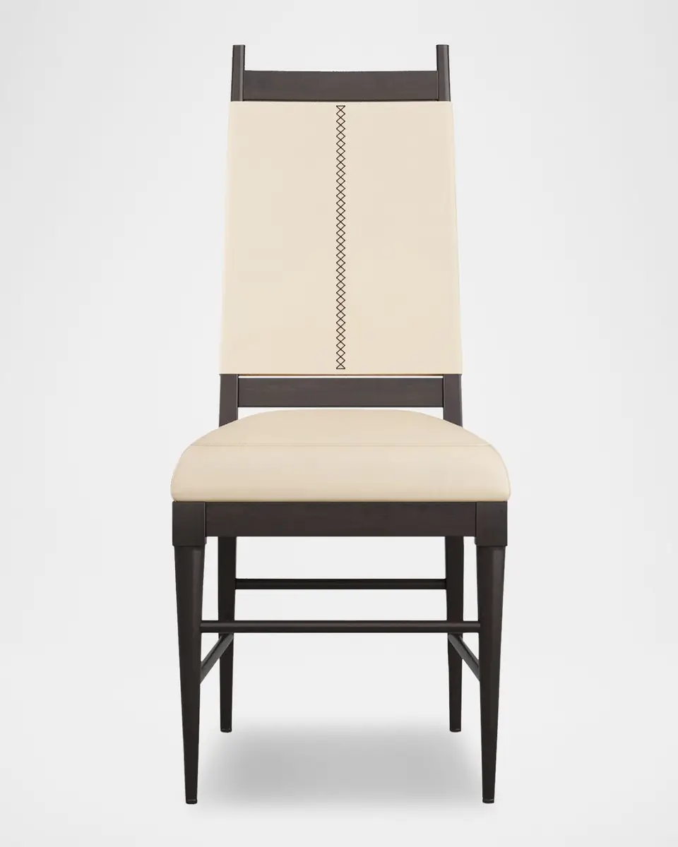 Arteriors Keegan Leather Dining Chair | Thumbnail 2 Arteriors Keegan Leather Dining Chair | Thumbnail 2